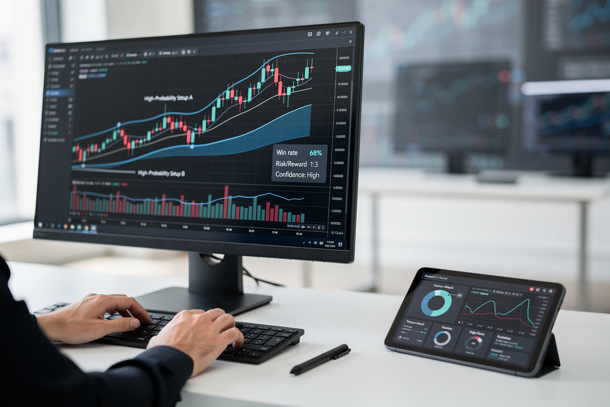 Deriv AI Analysis Tool professional trading strategies with real-time statistical analysis and probability-based execution setups